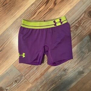 YOUTH under armour spandex shorts
